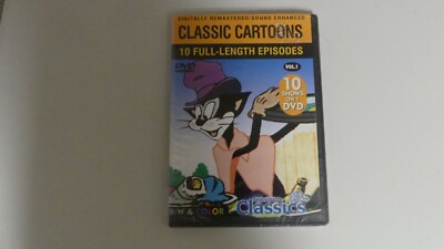 Classic Cartoons 10 Full-Length Episodes B/W & Color DVD