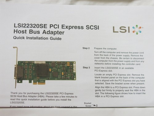LSI Logic PCI Express LSI22320SE LSI00153 Dual Port U320 SCSI Card HBA - Afbeelding 7 van 7