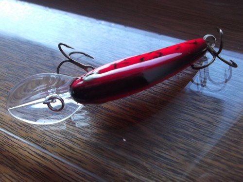 Custom Painted Older Bomber Deep Flat A Viper Red Craw - Bild 4 von 8