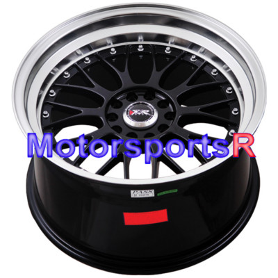 XXR 521 Black Machine Lip 18 Rims Wheels Staggered Fits 98 Nissan