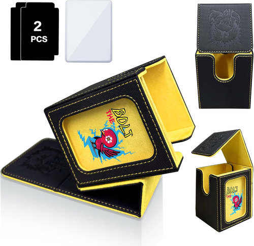 MTG Commander Deck Box - Holds 100 Double Sleeved Cards, Yellow - Picture 12 of 12