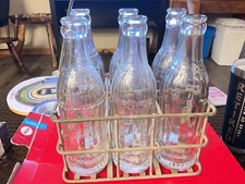 RARE VINTAGE COKE COCA-COLA 6 PACK BOTTLES W/CARRIER