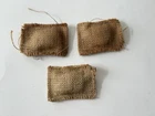 G.I. Joe Combat Burlap Sand Bag Set of 3 for 12" Figures 1960's - 1970's VINTAGE