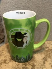 Wicked Coffee Mug Cup 3D Musical Broadway One Short Day 2024 Collectible 5.5”