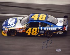 Jimmie Johnson Signed Autographed 11x14 Photo Nascar Legend PSA #4