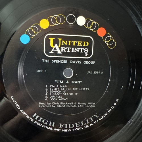 Spencer Davis Group / I’m A Man LP United Artist 3589 MONO - Picture 4 of 8