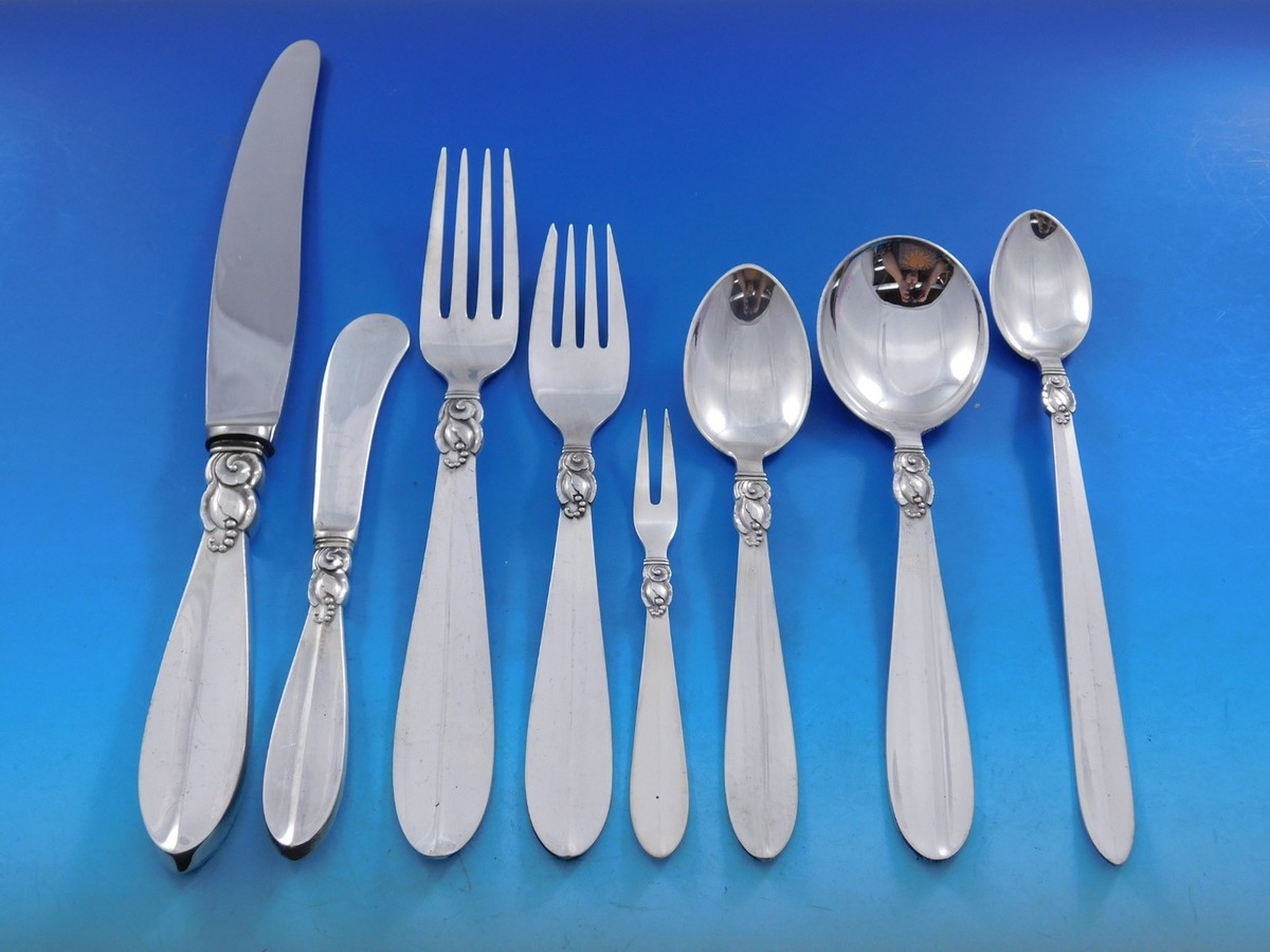 Princess Fuchsia by Frigast Sterling Silver Flatware Set Service