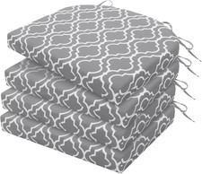 Outdoor Chair Cushions Set of 4 Water Resistant Patio Chair Cushions with Ties O