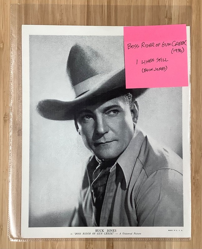 1 Boss Rider of Gun Creek (1936) original linen paper publicity still Buck Jones