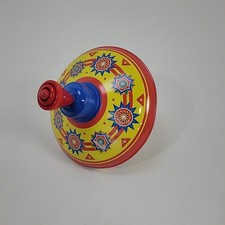 Schylling Little Tin Tops Spinning Toy Metal 2008, Spins and Hums