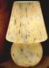 Murano Large Glass Lamp Vintage Confetti Mushroom Style + Smart G125 Bulb