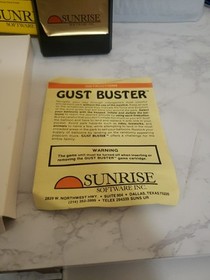 Gust Buster Colecovision Adam Complete In Box  !! Rare 🔥 