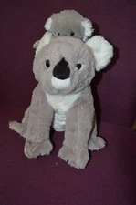 Wild Republic Koala Bear & Baby Plush Gray White Soft Stuffed Animal Toy 11" K4