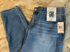 Curve Appeal High Rise Comfort Waist Skinny Jeans Hidden Elastic Waistband 12/31