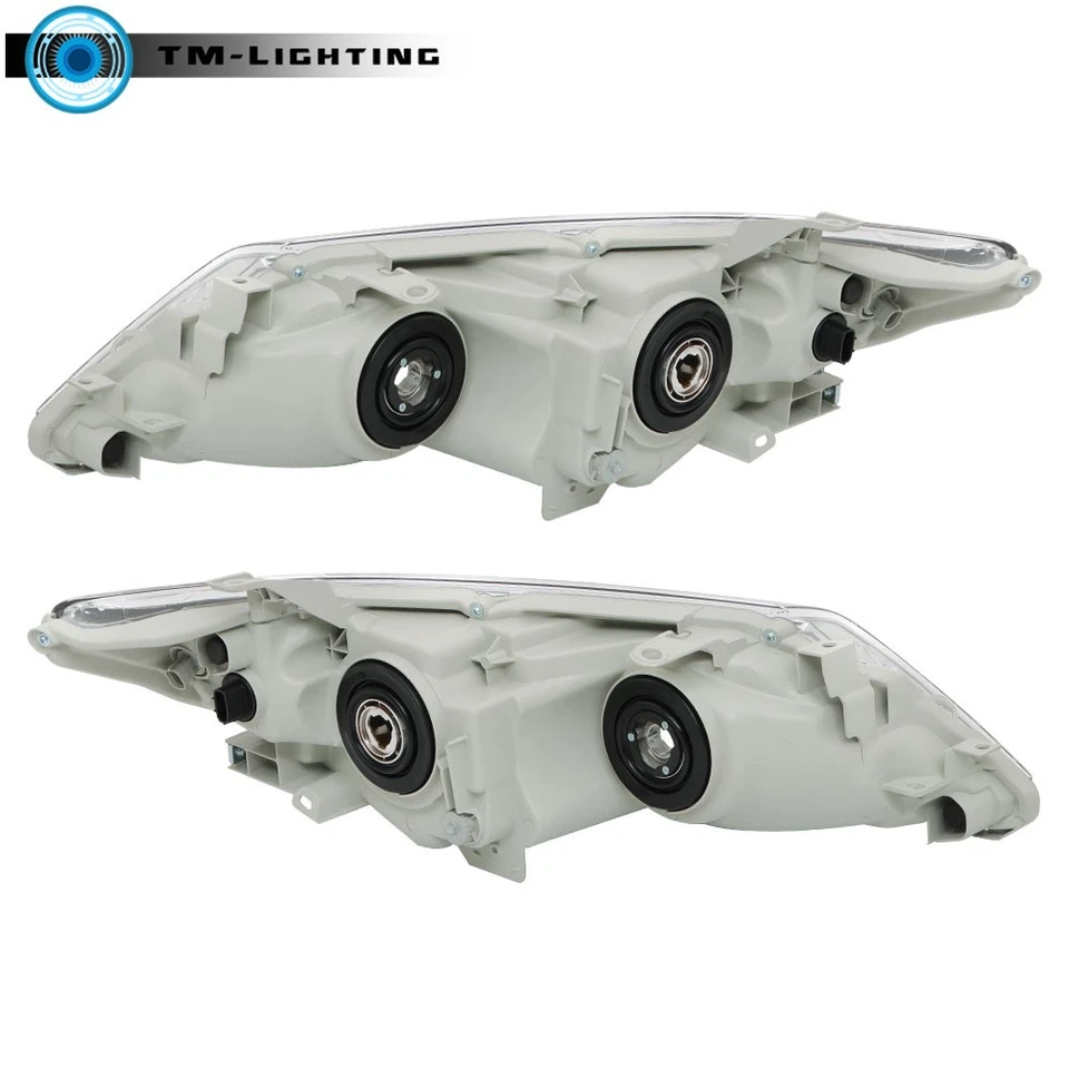 Headlight For Toyota Camry 2012-2013-2014 Chrome Housing Pair Projector Halogen - Image 3 of 4