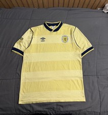 Vintage Umbro Scotland 1986 Away Jersey Size 42 Large Rare Football Retro Shirt