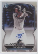 2023 Bowman Chrome Prospect Refractor 128/499 Troy Johnston #CPA-TJN Auto 0s4t