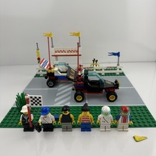 Lego 6551 Checkered Flag 500 Set From 1992 Vintage Classic Town Race