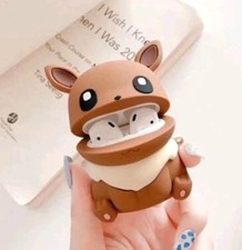 Custodia AirPods stile volpe cartone animato carino 3D silicone pelle protettiva 1° 2° 