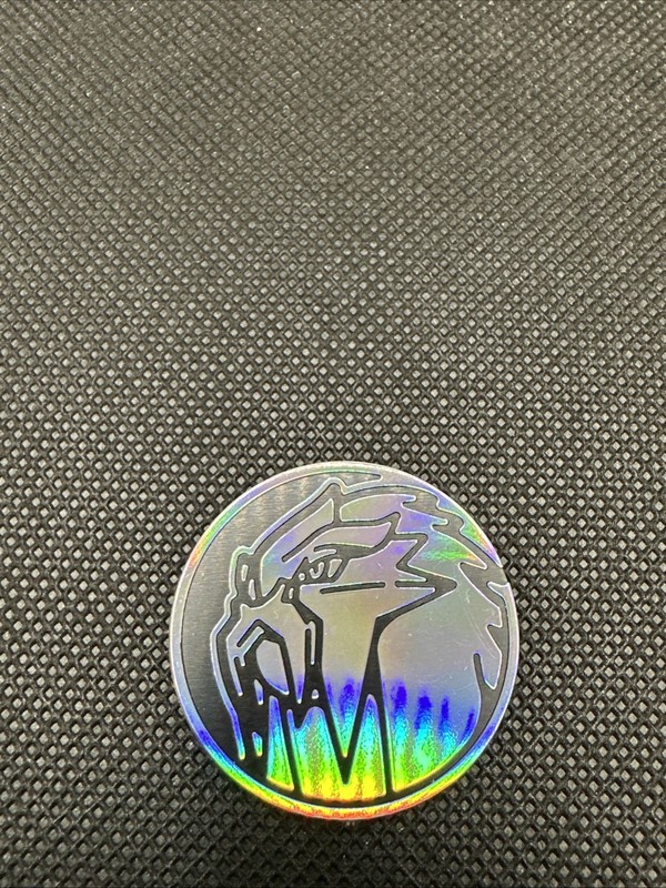 Official Pokemon TCG Entei Silver Holo Collector  Coin Token
