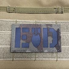 EOD Explosive Ordnance Disposal infrared IR Morale Patch Bomb Hook Loop Multicam