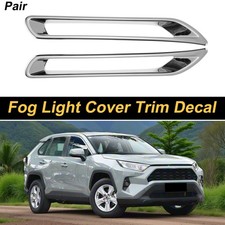 Rear Left Rear Right Fog Light Cover Trim for Toyota RAV4 2019-2025 Plating