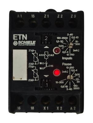 Schiele ETN Timer Relay Pulse  240920030 VDE 0435 VDE 0110 A1/A2 220-240V AC