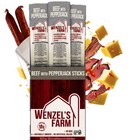 Wenzels Farm Beef with Pepperjack Sticks Snack Sticks  Flavorful Naturall