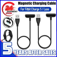 2PCS For Fitbit Luxe、Charge 5 Smart Watch USB Charger Charging Cable Replacement
