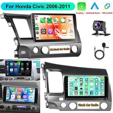 for Honda Civic 2006-2011Car Stereo Radio Carplay Android 8Core 5G WIFI W/Cam US