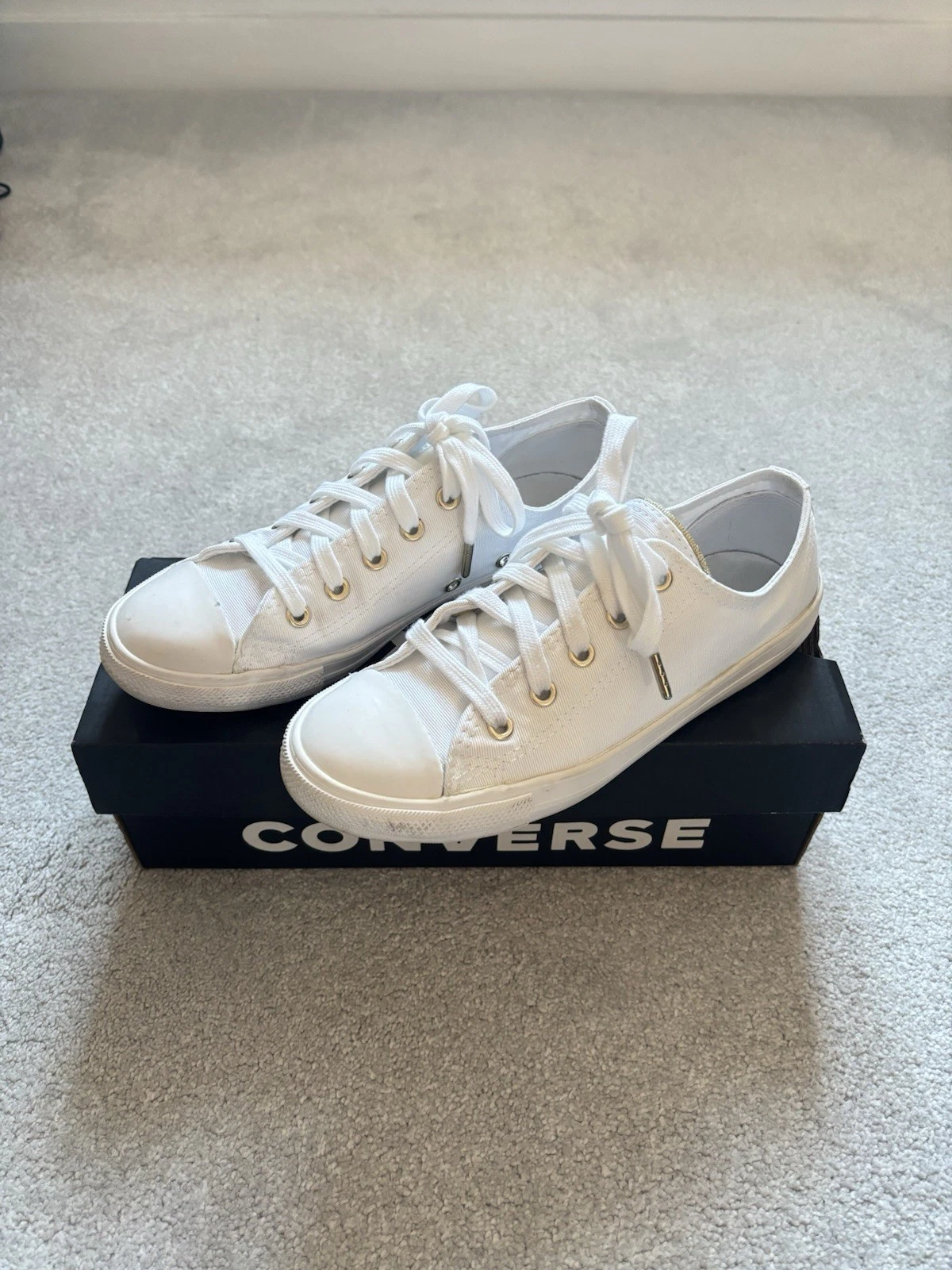 Converse All White Danity Ox taglia 4 UK