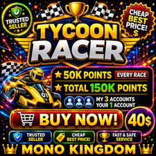 Tycoon Racers Monopoly Go 50 k Points per lap Guaranteed -24 JUNE