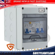 Mains Fuse Box For Camper PO104 MCB Consumer Unit safe Double Pole RCD 230V