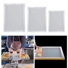 Screen Printing Kit Aluminum Frame Silk Screen with 110 White Mesh Print Tools