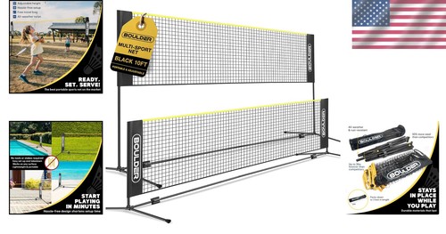 Rete Multisport Portatile - Altezza Regolabile - 10ft - Foto 2 di 11