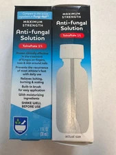 MAXIMUM STRENGTH ANTI-FUNGAL SOLUTION 2 PACK NAIL TREATMENT 04/2026 NEW