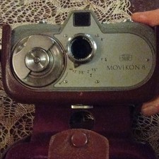 Zeiss Ikon Movikon 8 8mm Analog Camera with Silver/Brown Case