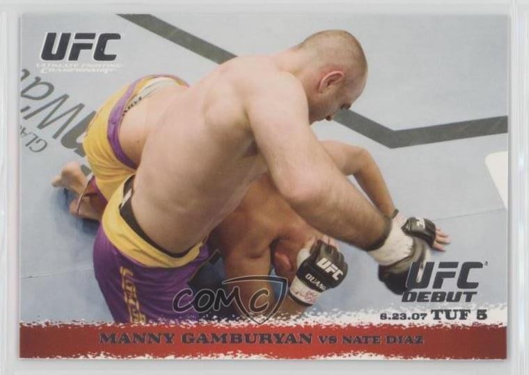 2009 Topps UFC Round 1 Manny Gamburyan vs Nate Diaz #67 r3u
