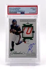 2021 Panini Flawless SP Justin Fields RC Auto Emerald Signature Gloves 5/5 PSA 9