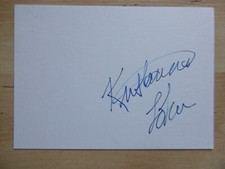 Kristianna Loken autograph signed 10x15 cm index card