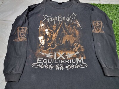Vintage Emperor Black Death Metal Band Tour IX Equilibrium long
