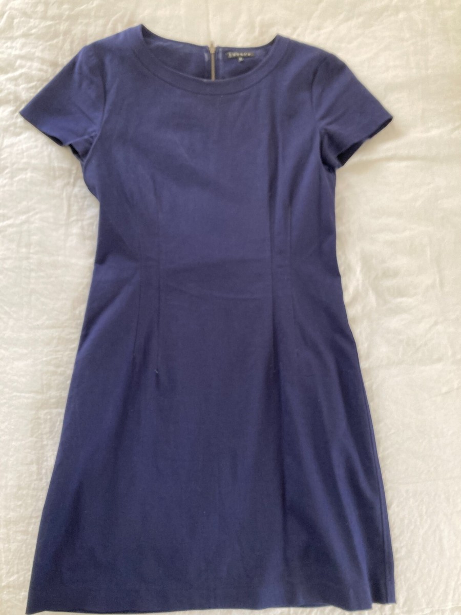 Theory Short Sleeve Shift Dress Size 2 (Navy Blue)