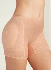 Size Large Q-T Intimates Shapewear Rear-Padded Jacquard Shorts New Underwear