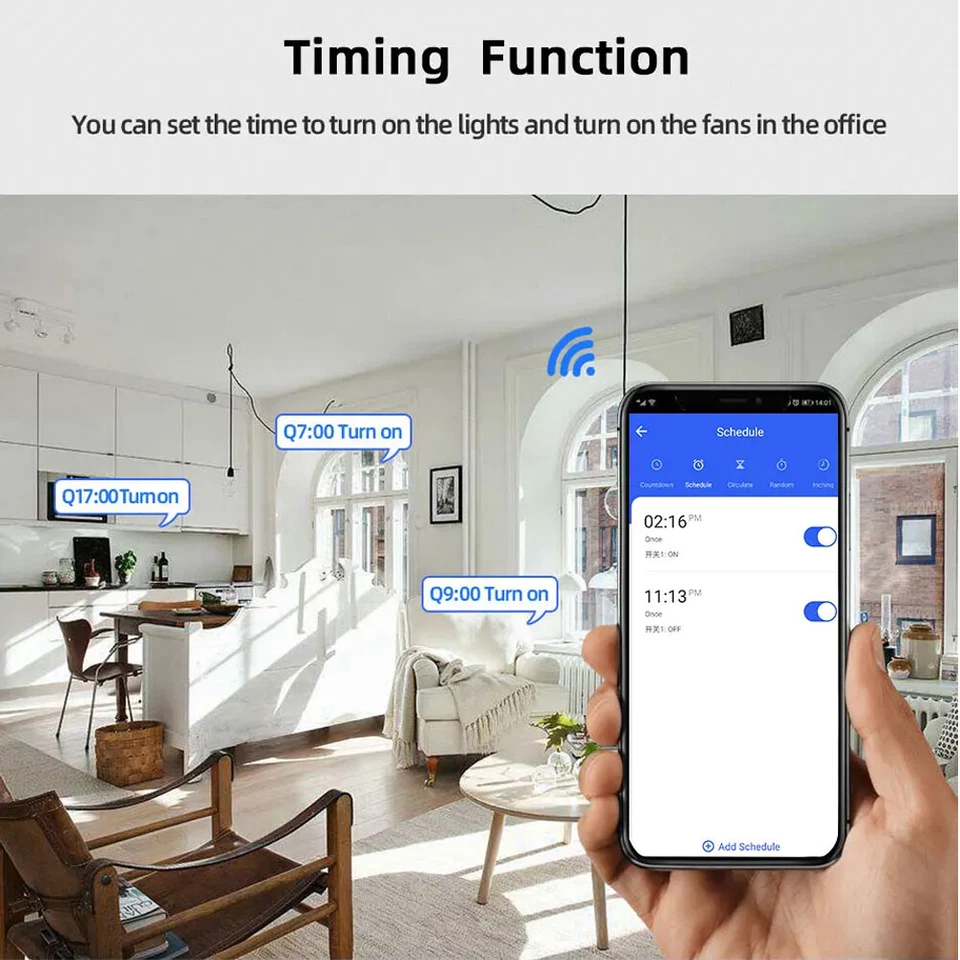 TUYA WiFi Smart Switch Modul Funkschalter DC 7V 12V 32V AC 230V F Alexa Google - Bild 2 von 4