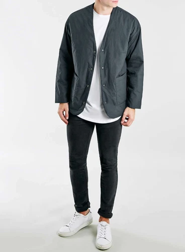 Topman Reversible Jacket - Navy, Men's Large - Versatile & Stylish, Retail $110 image 3