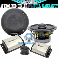 IMAGE DYNAMICS CXS64-V2 6.5" 4-OHM COMPONENT SPEAKERS SILK TWEETERS CROSSOVERS 