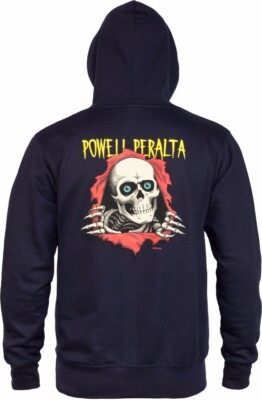 Powell Peralta PP LOGO RIPPER PULLOVER Skateboard Hoodie NAVY | eBay