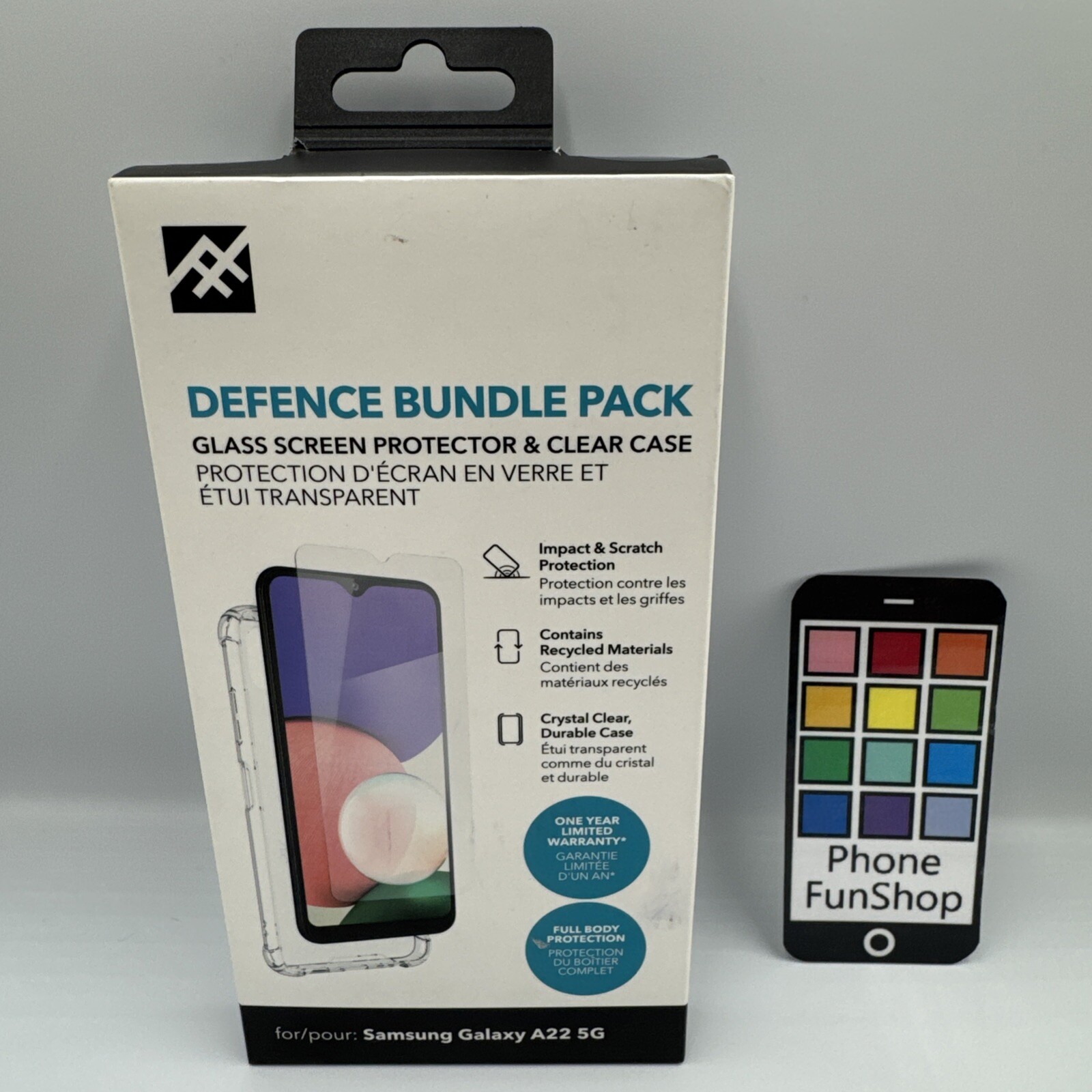 ZAGG Samsung Galaxy A22 5G Defence Bundle Pack Case And Protector  ONU