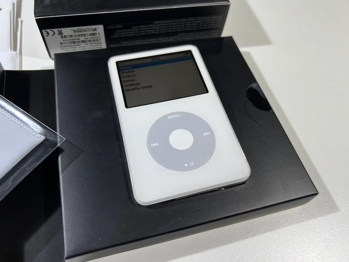 Apple iPod classic video 5.Generation 5G 5th 60 GB HDD Wolfson Model 2005 white