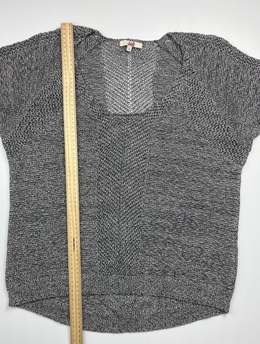 Womens Blouse Top JAG Loose Knit Top size L Large Grey Long Sleeve - Picture 5 of 5
